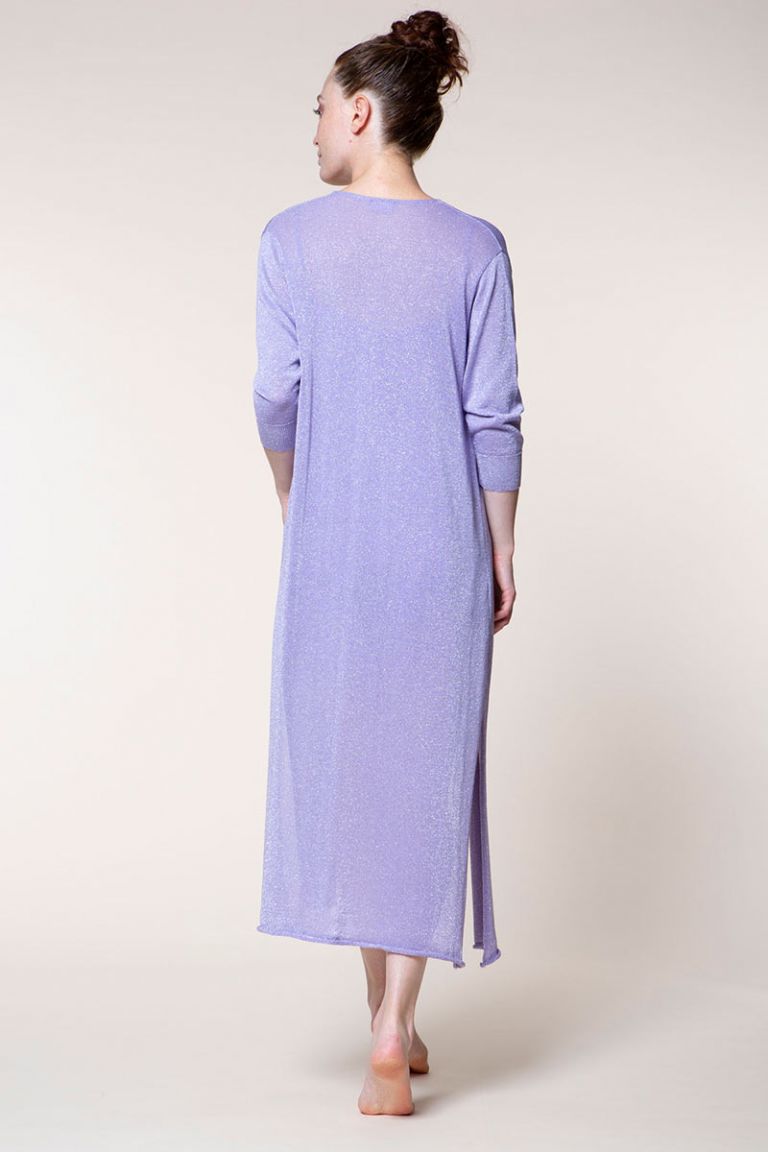 Cardigan lungo lurex "Olimpia"