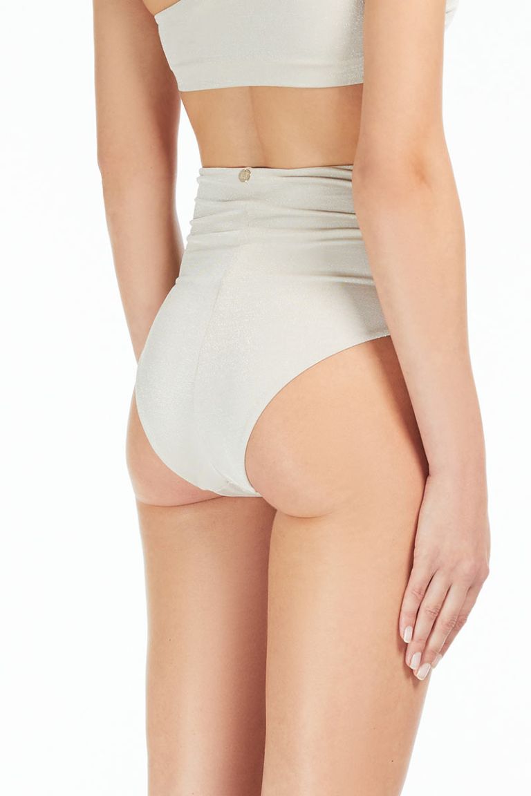 Bikini triangolo vela lurex slip alto