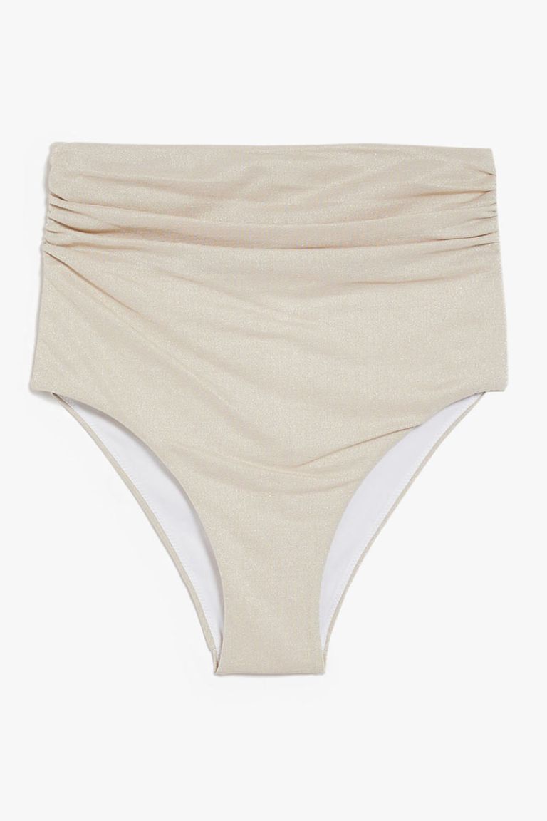 Bikini triangolo vela lurex slip alto