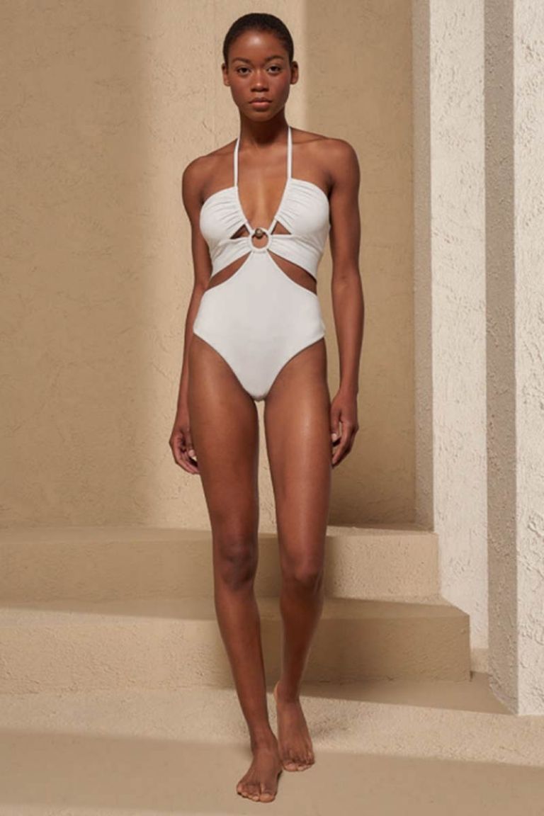 Costume intero Cleopatra bianco Max Mara