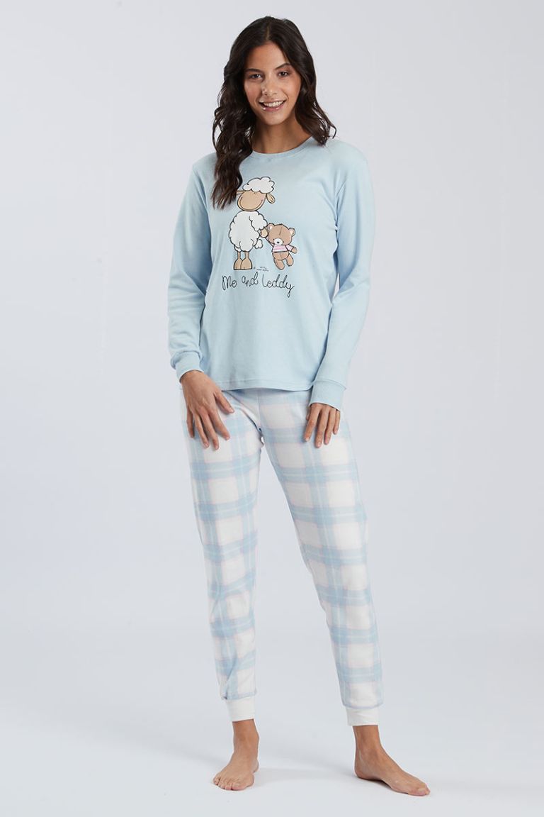 Pigiama girocollo donna Me & my teddy Happy People