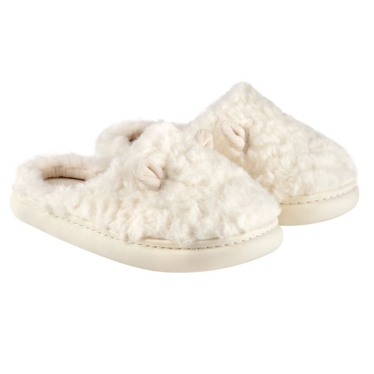 Ciabattina eco-fur orecchie Emanuela Biffoli