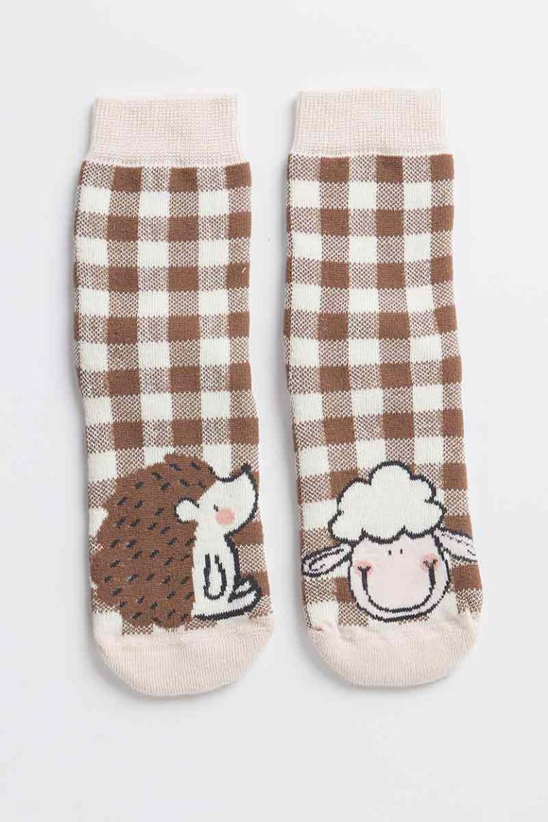 Calzino antiscivolo donna "riccio" Happy People