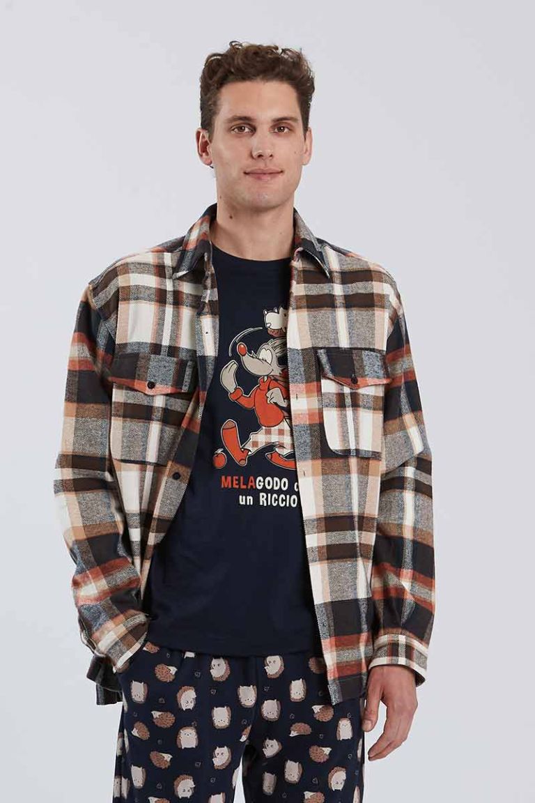 Camicia a quadri in flanella Happy People