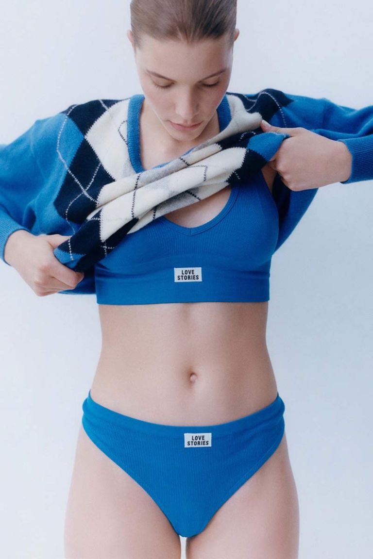Bralette sportiva Posey bluette Love Stories
