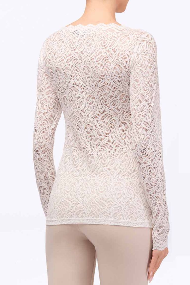 Maglia barchetta pizzo Oprah
