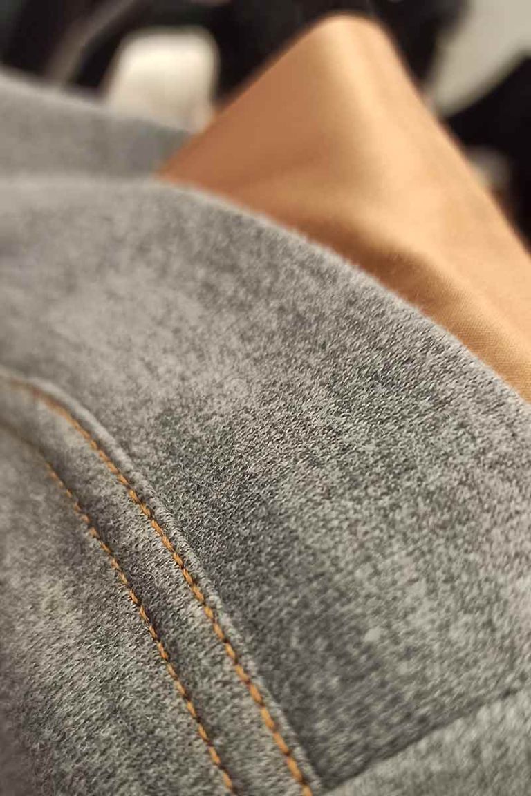 Pigiama interlock cotone grigio melange