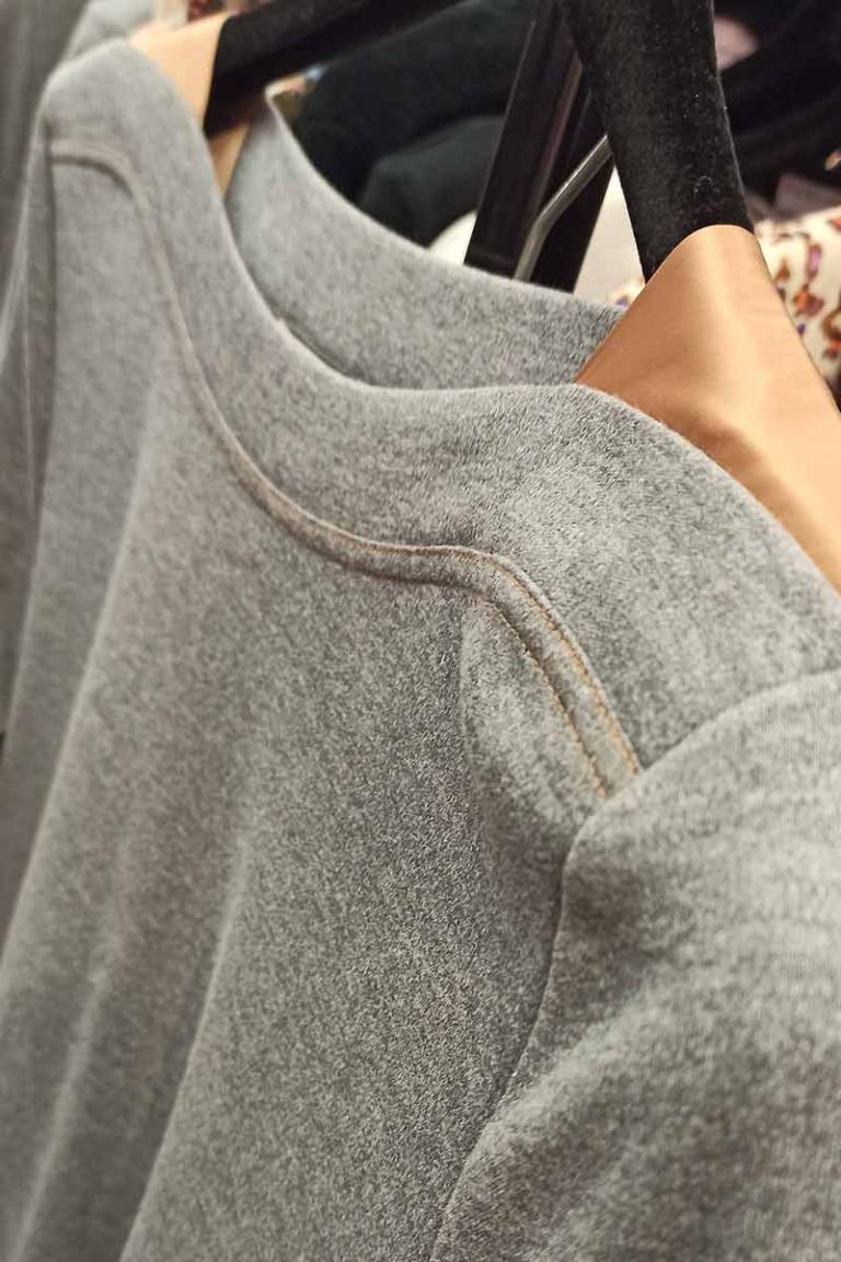 Pigiama interlock cotone grigio melange
