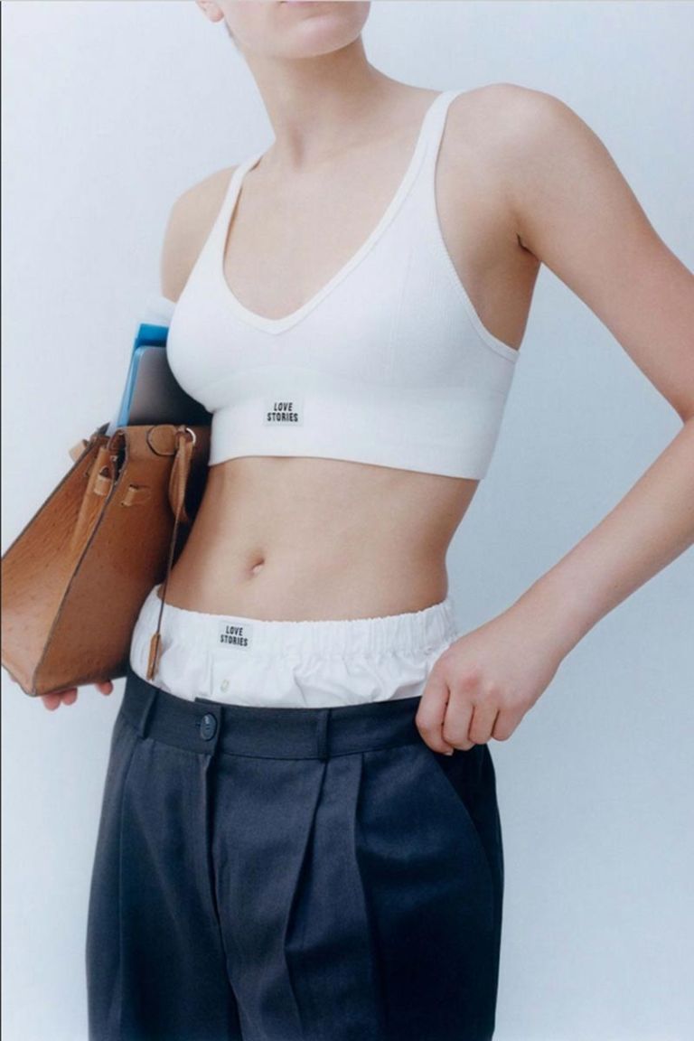 Bralette sportiva Posey bianco avorio Love Stories