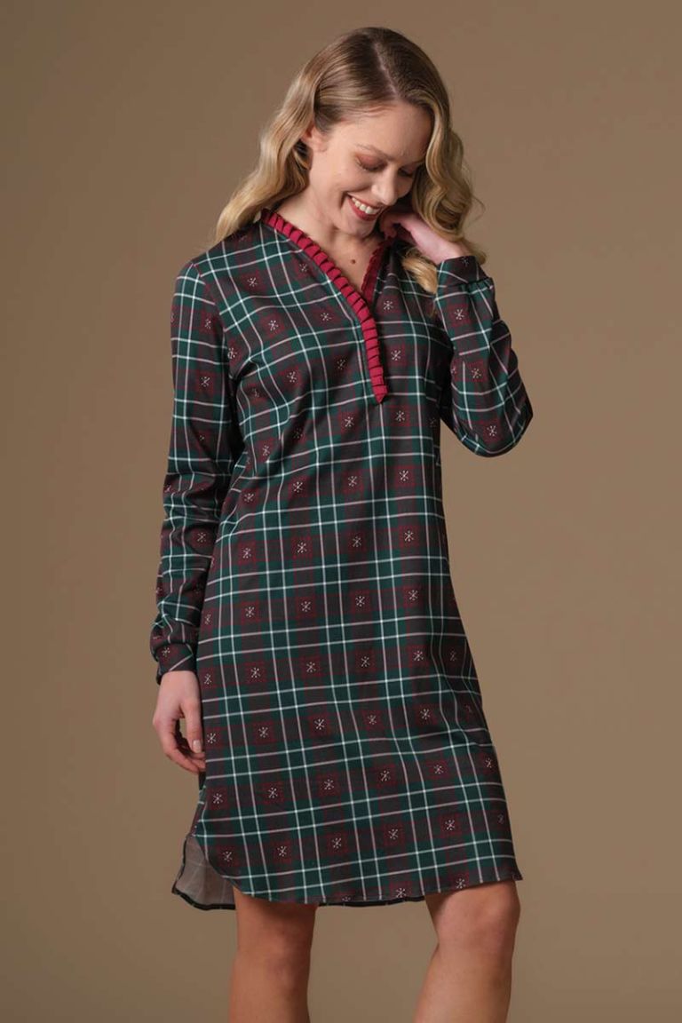 Camicia abbotonata Tartan Pepita Camicia abbotonata Tartan