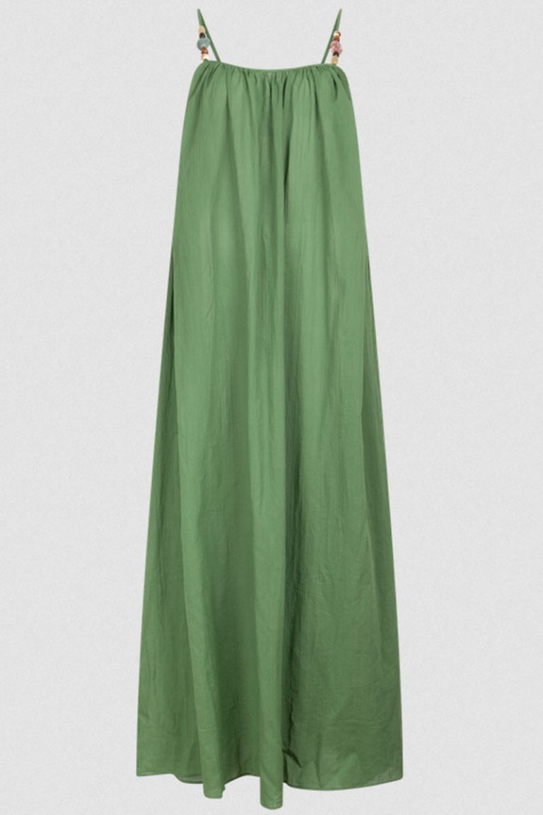 Abito lungo spalline Apricot verde