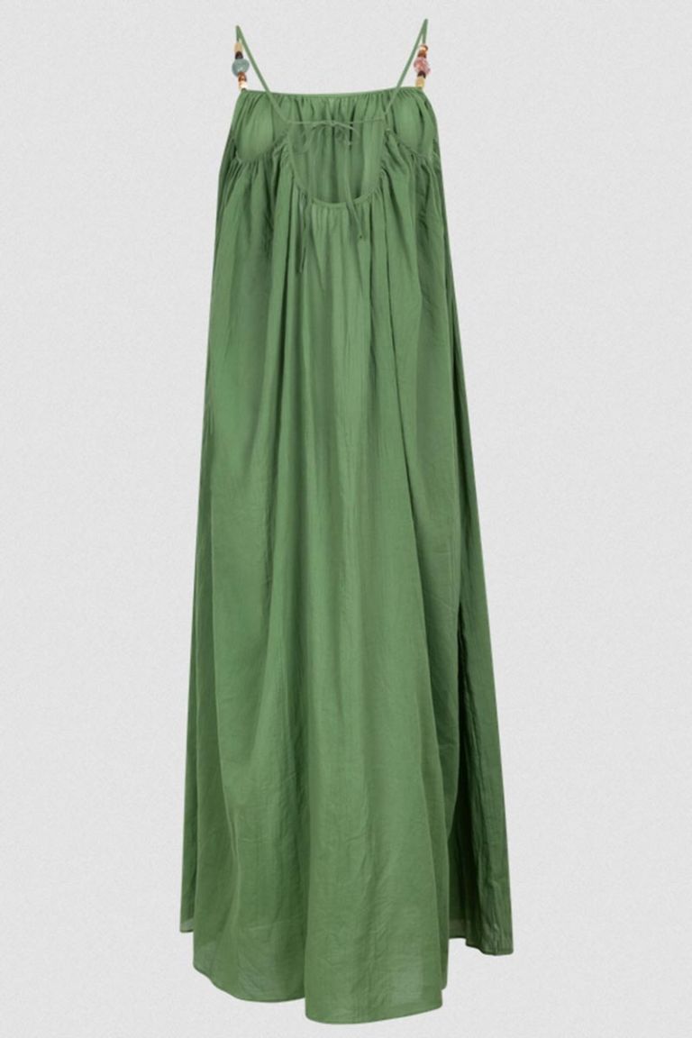 Abito lungo spalline Apricot verde