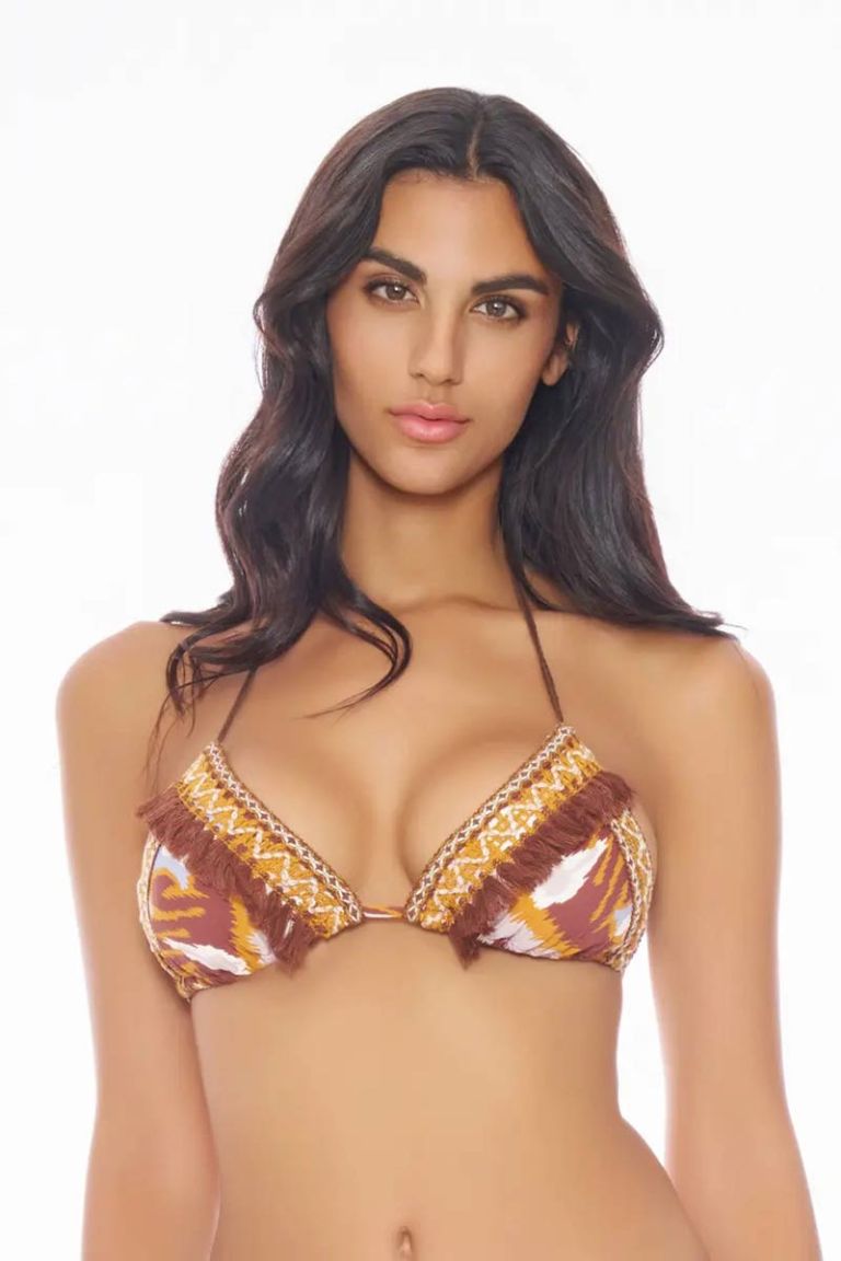 Bikini triangolo con passamaneria "Graffiti"