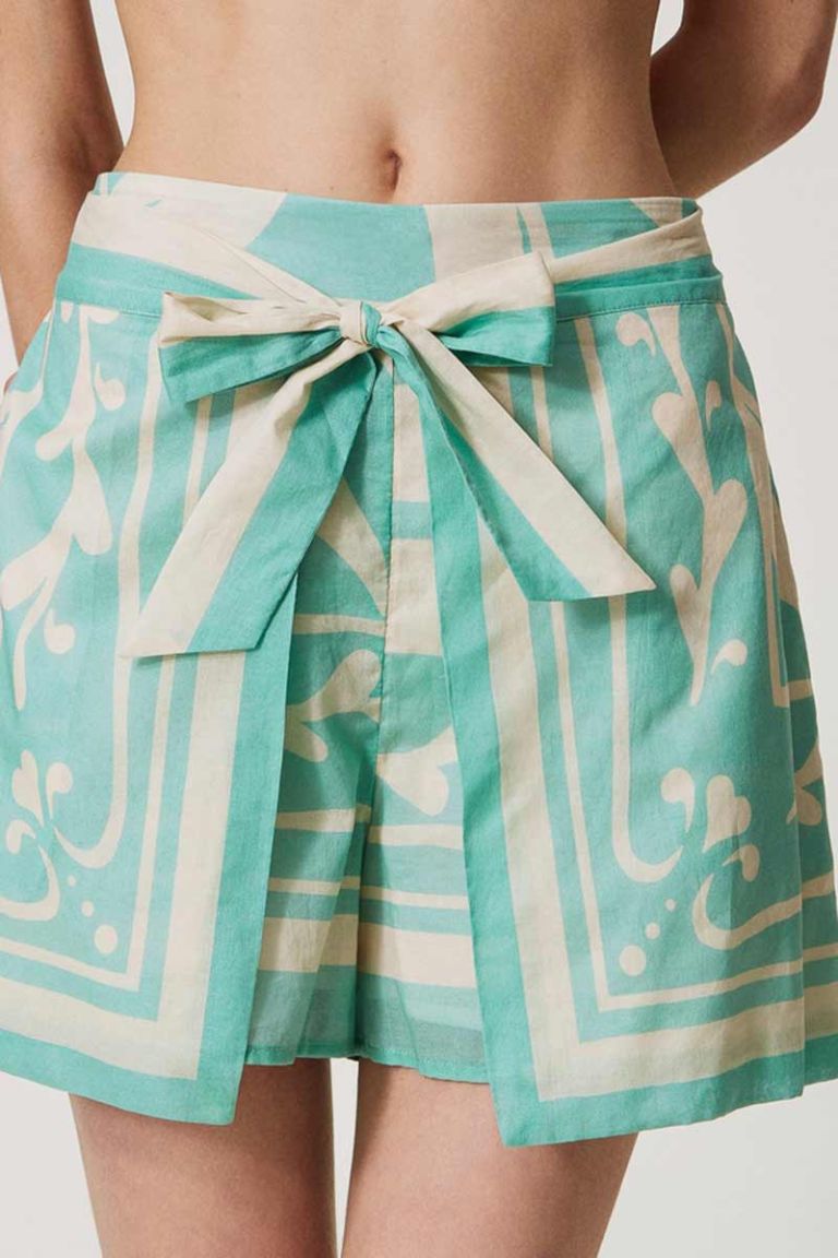 Short in mussola stampa foulard tiffany