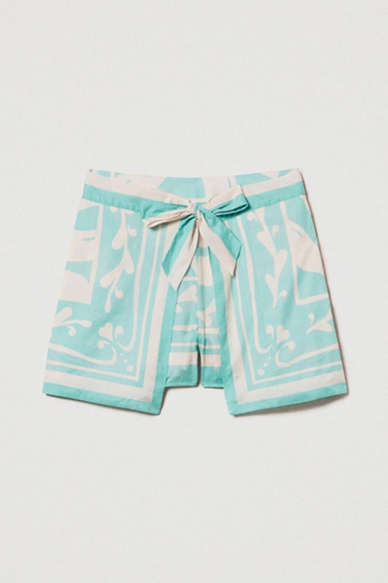 Short in mussola stampa foulard tiffany