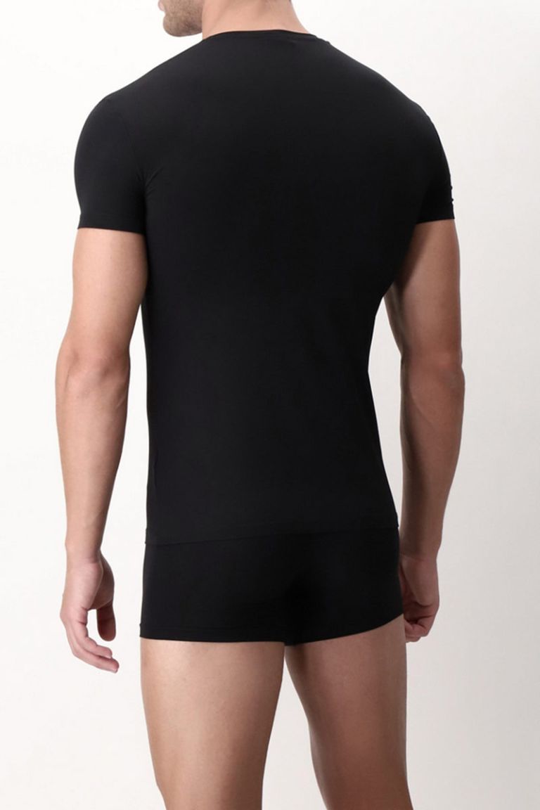 T-shirt girocollo nera X-Touch