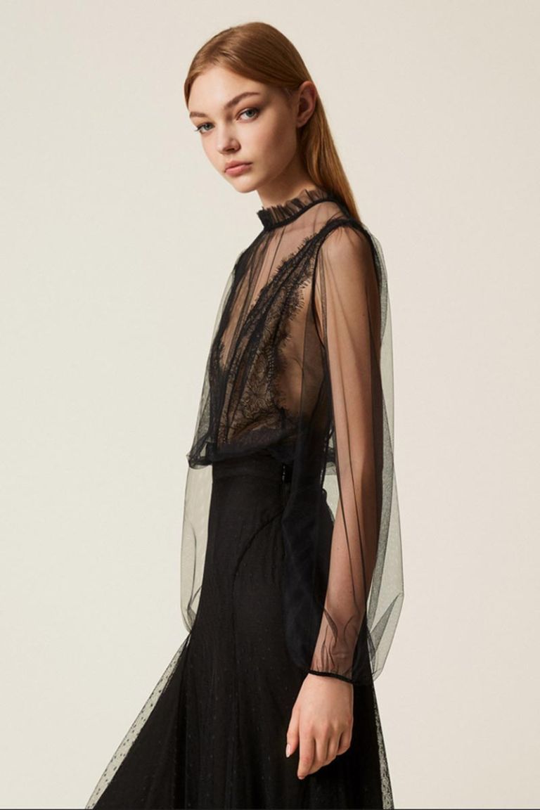 Body in tulle e pizzo