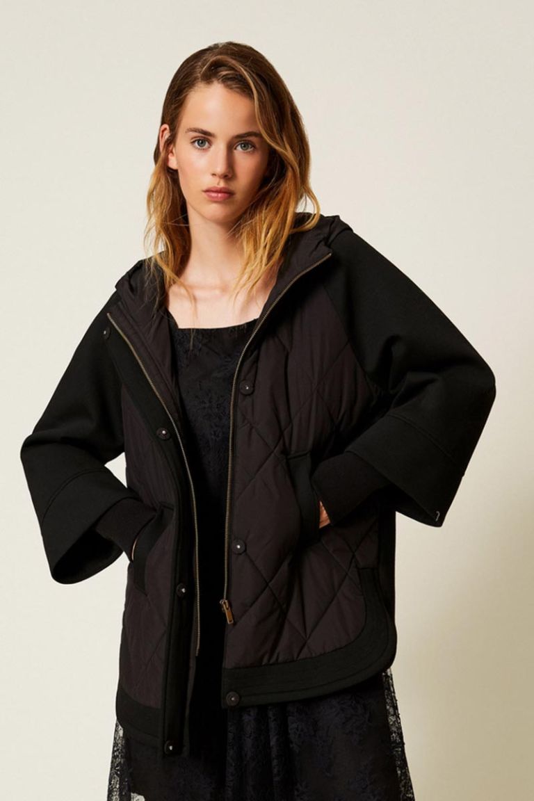 Caban in tessuto scuba Twinset