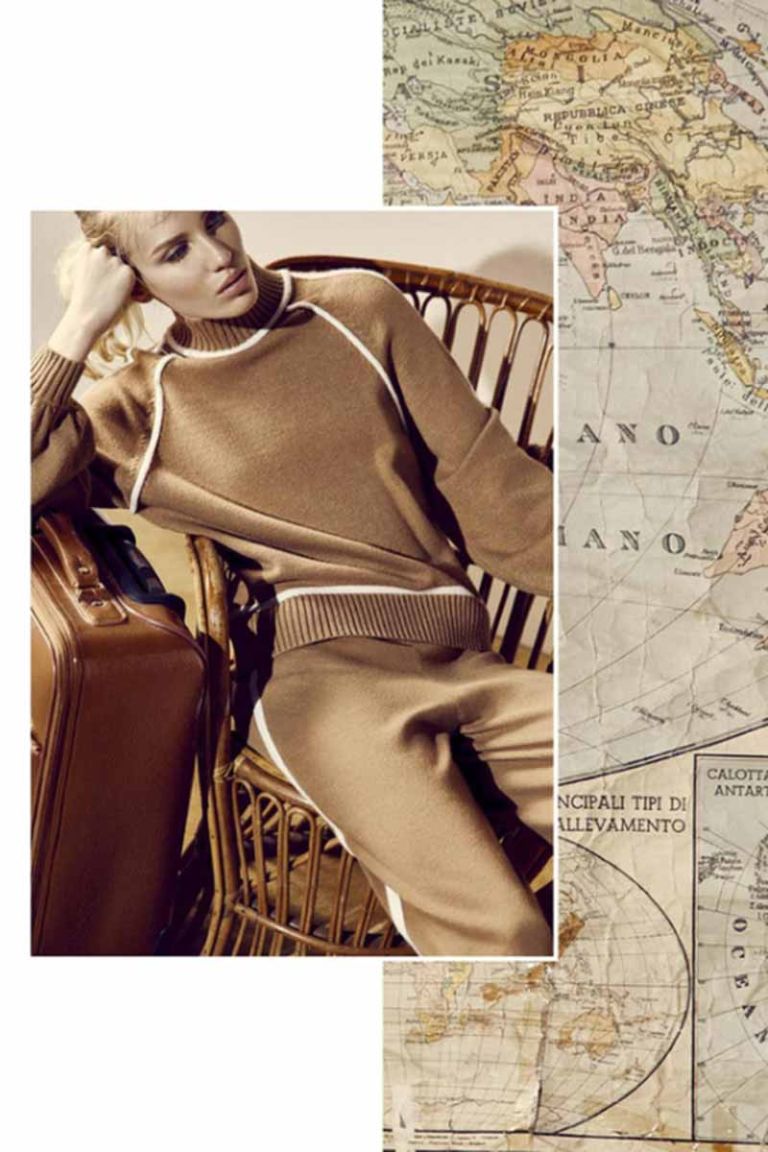 Maglia con profili a contrasto