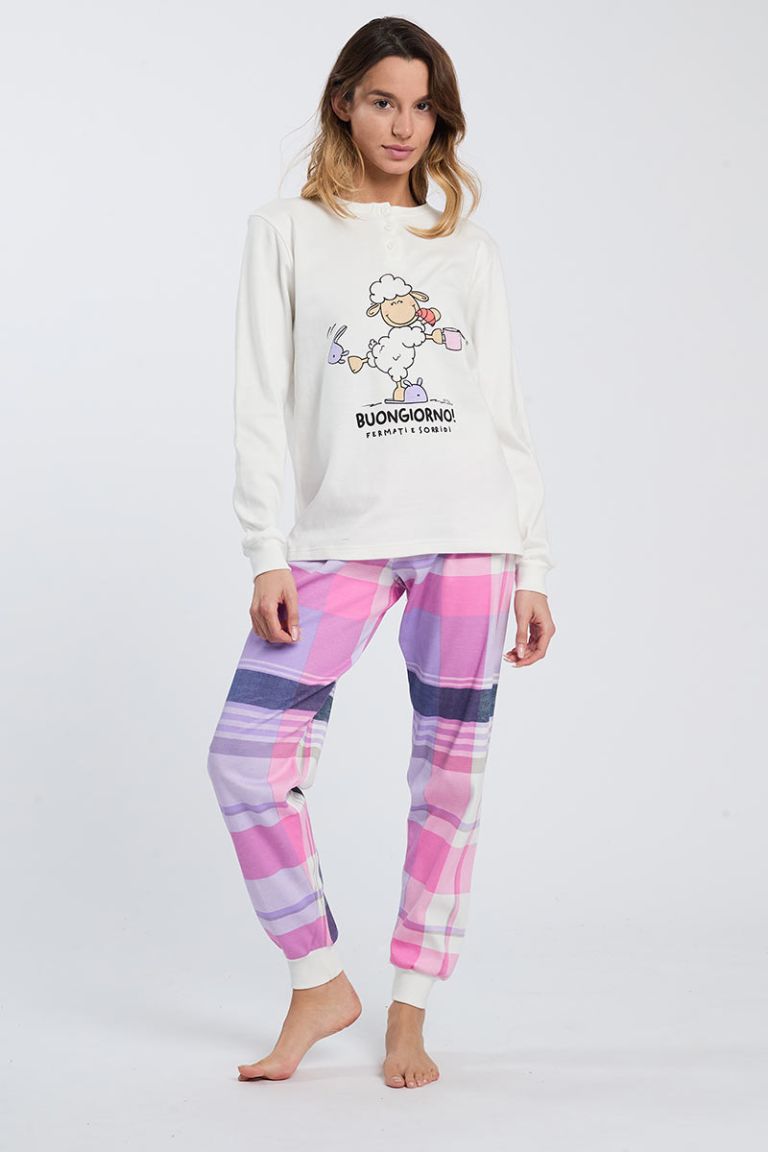 Pigiama serafino Buongiorno Happy People