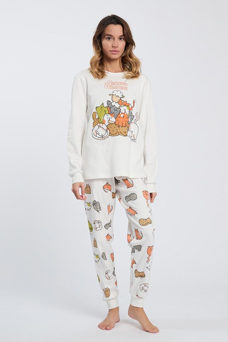 Pigiama girocollo Serata Grattini Happy People