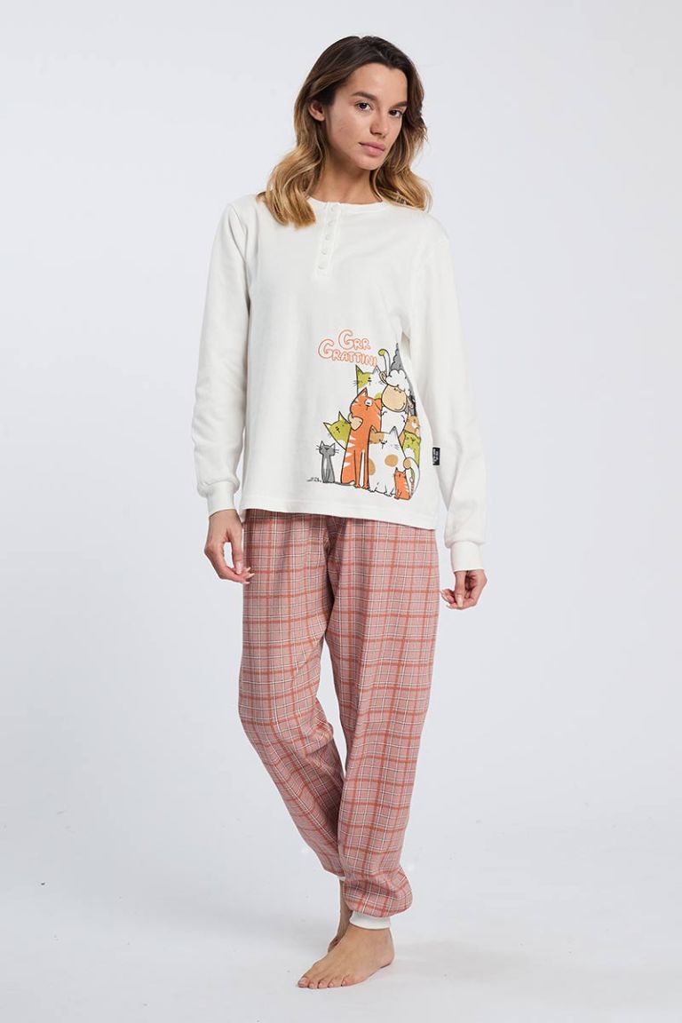 Pigiama Serafino Serata Grattini Happy People