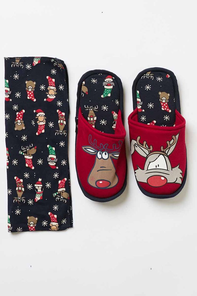 Ciabatta uomo Natale Happy People