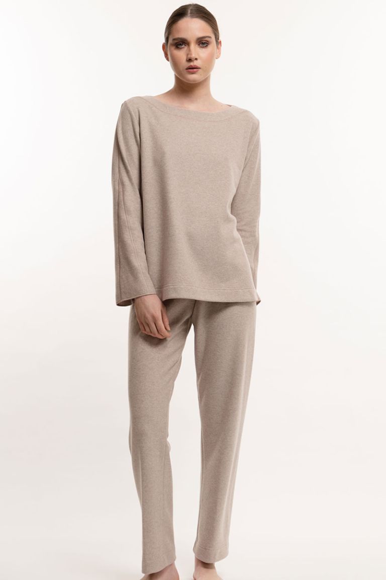 Tuta casa oliva punto milano Verdiani