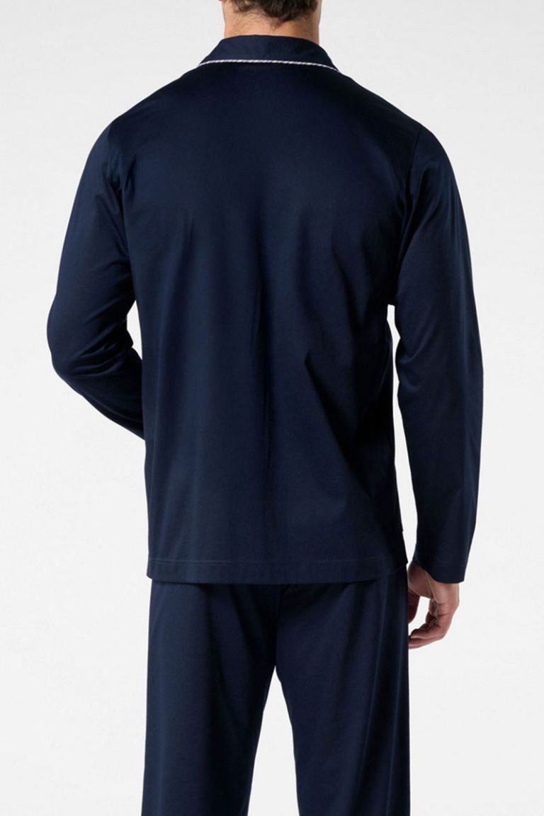 Pigiama aperto in cotone mercerizzato