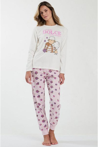 Pigiama lungo girocollo Pancake