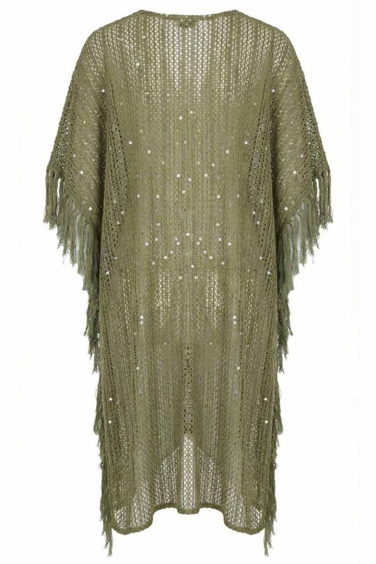 Gilet copricostume in rete paillettes