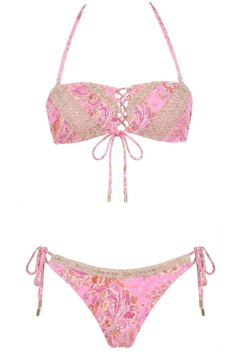 Bikini a fascia passamaneria acquerello