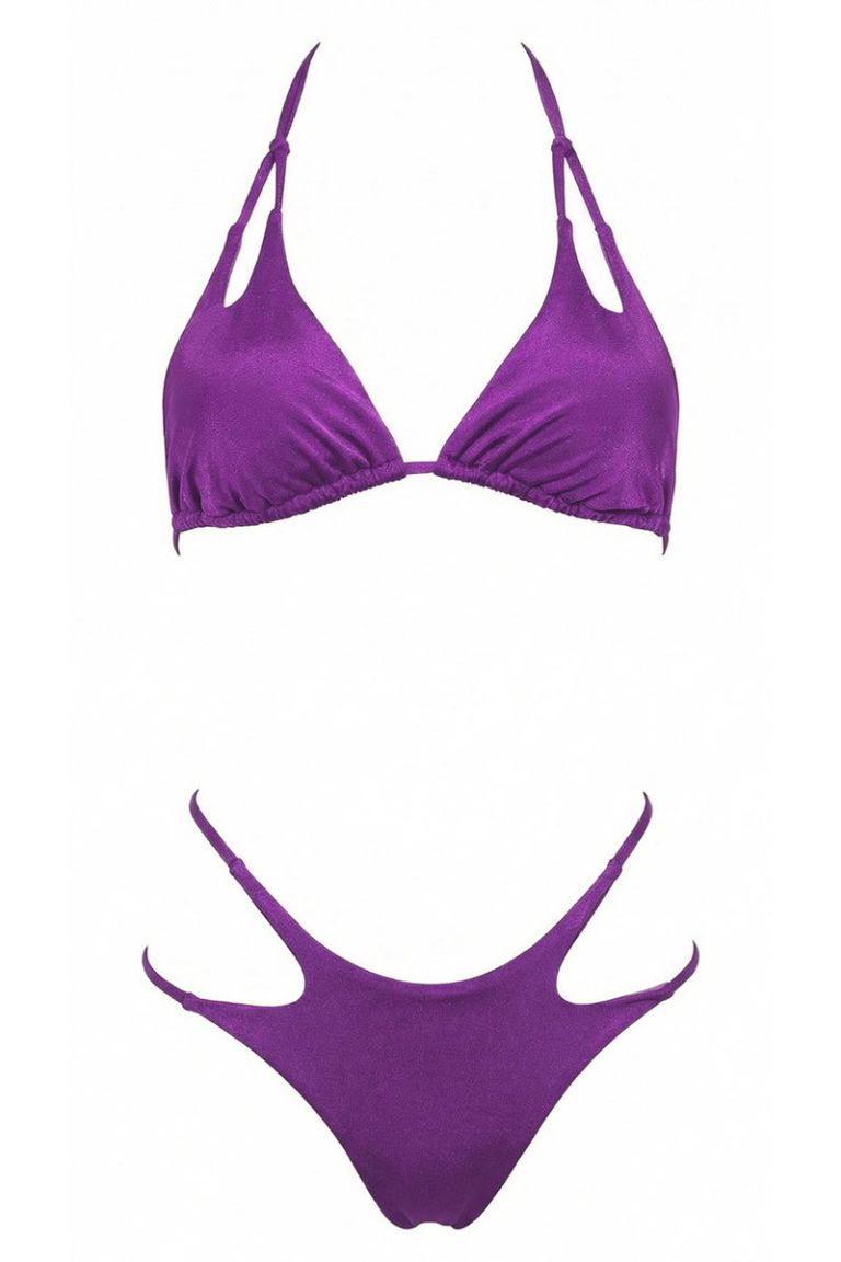 Bikini triangolo cut-out gloss