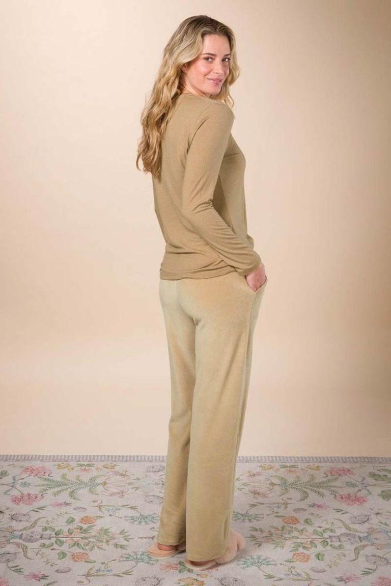 Pantalone Britta velvet sand