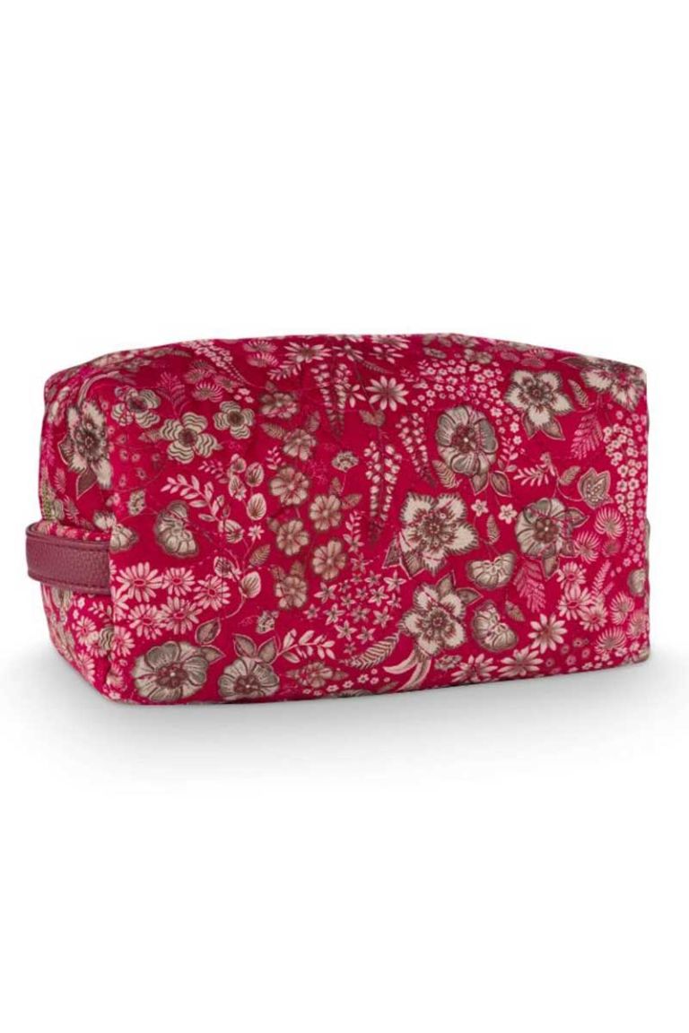 Cosmetic bag Coco flower red