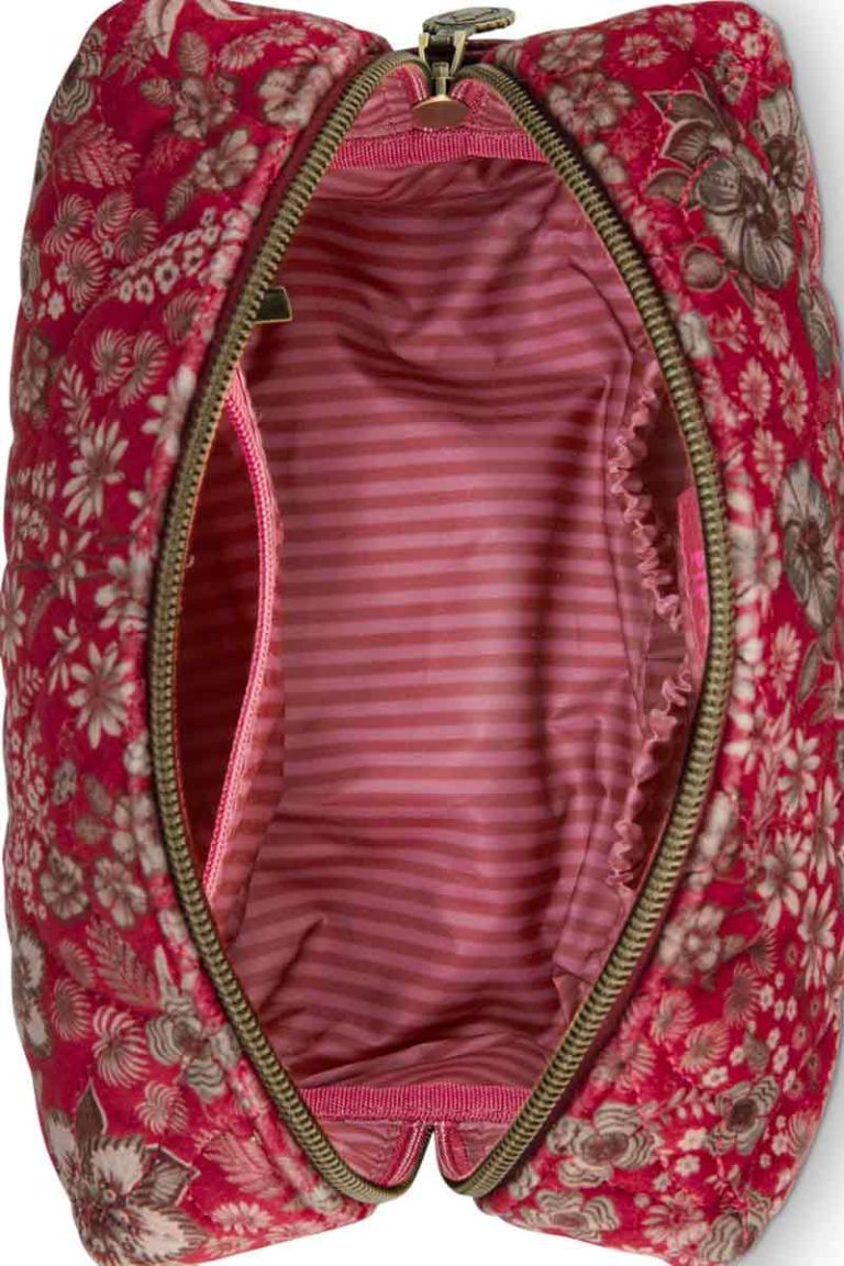 Cosmetic bag Coco flower red
