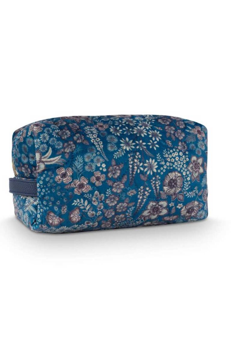 Cosmetic bag Coco flower blue