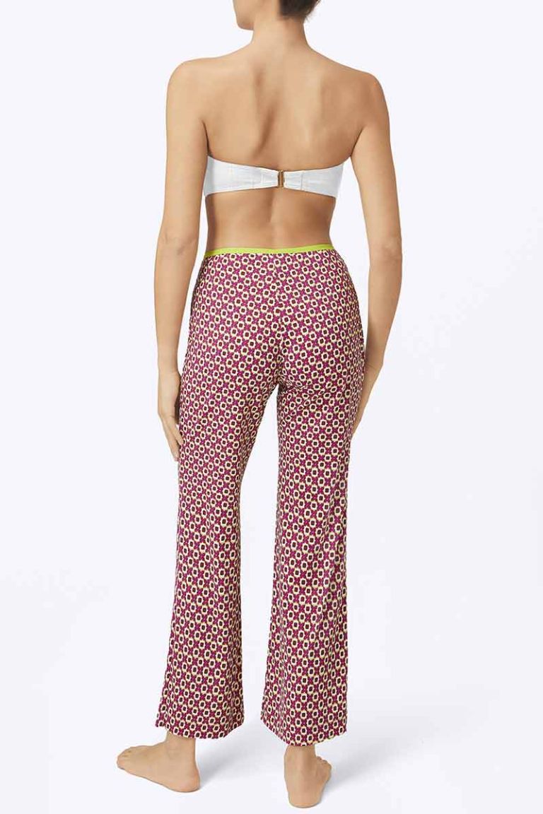 Pantalone cropped Floreale