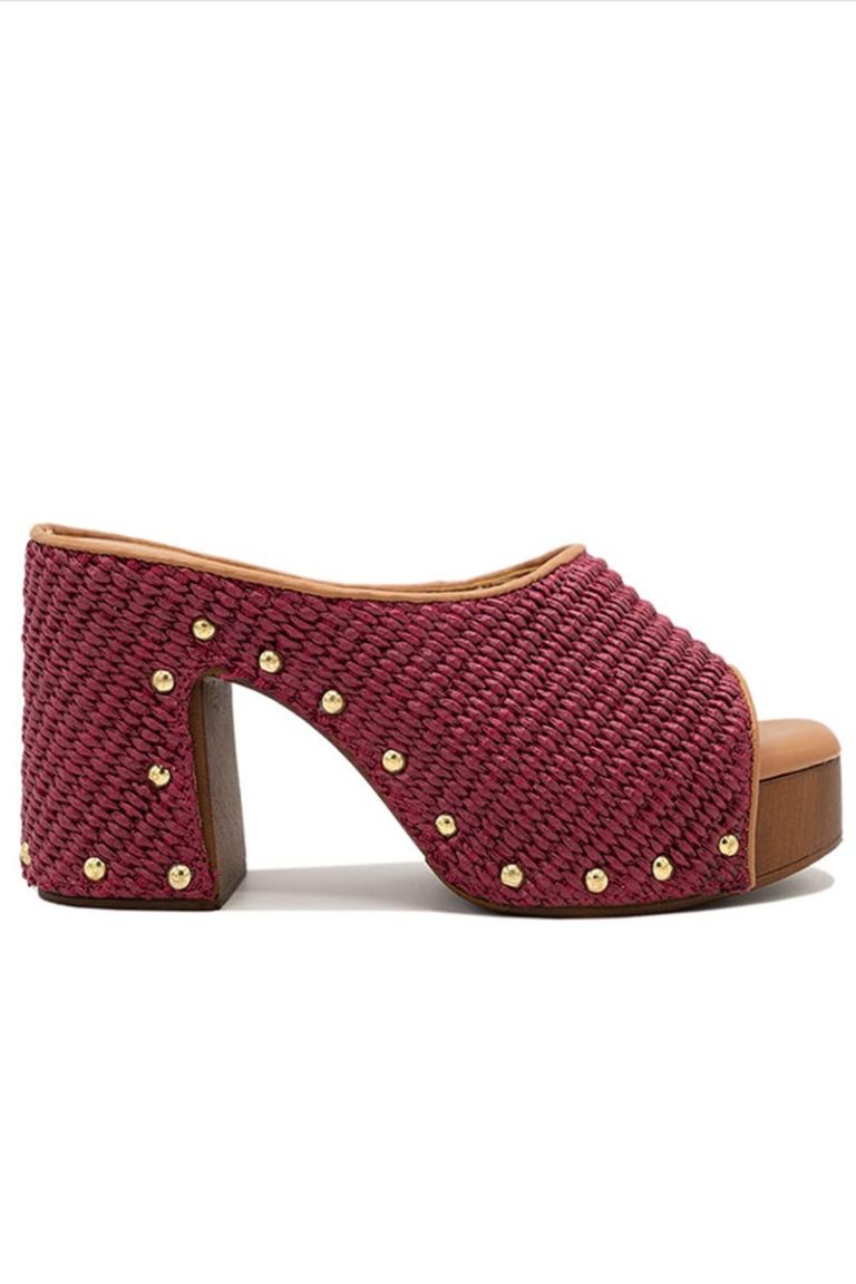 Zoccolo in rafia Cherry Amelia
