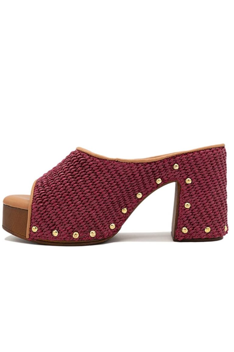 Zoccolo in rafia Cherry Amelia