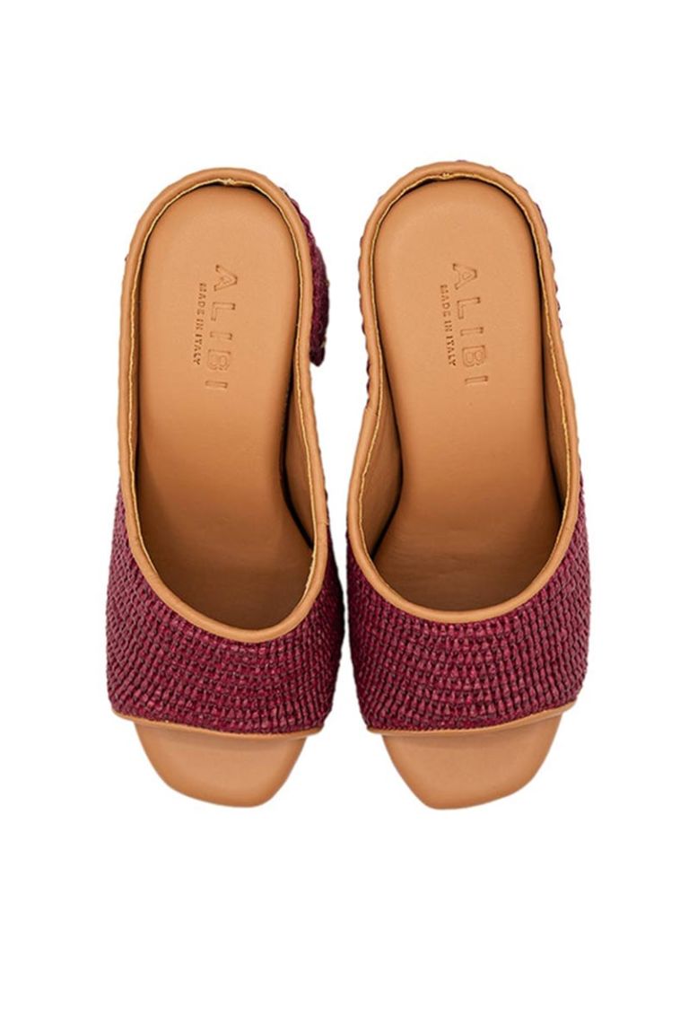 Zoccolo in rafia Cherry Amelia