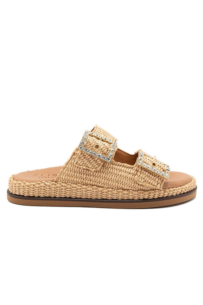 Sandalo in rafia Greta beige