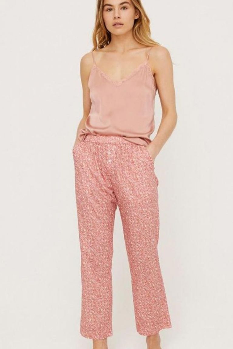 Pantalone in cotone stampato