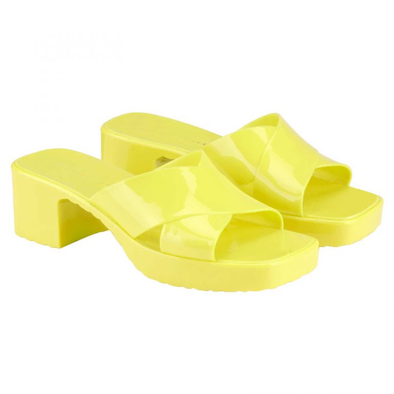 Pop sabot incrociata giallo