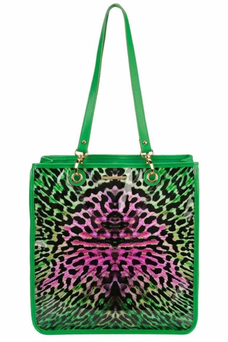 Borsa Shopper PVC verde