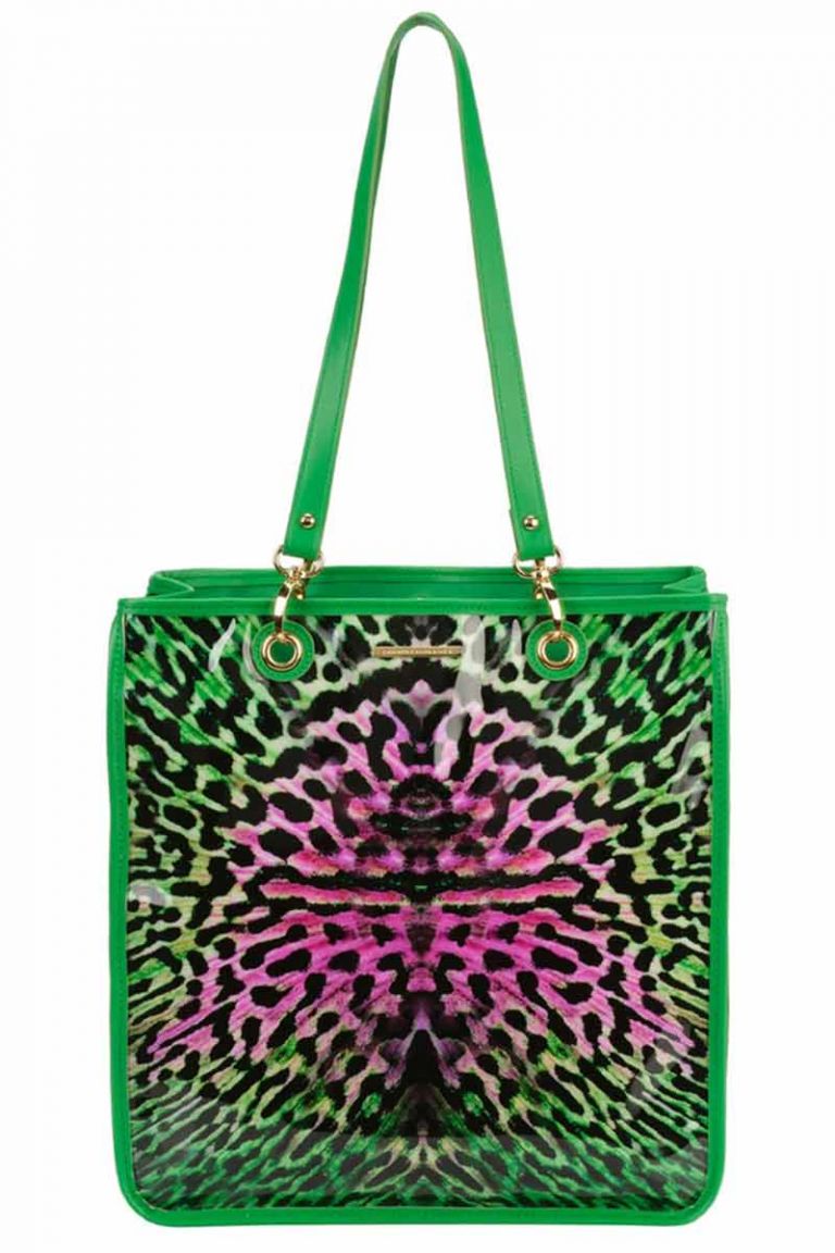 Borsa Shopper PVC verde