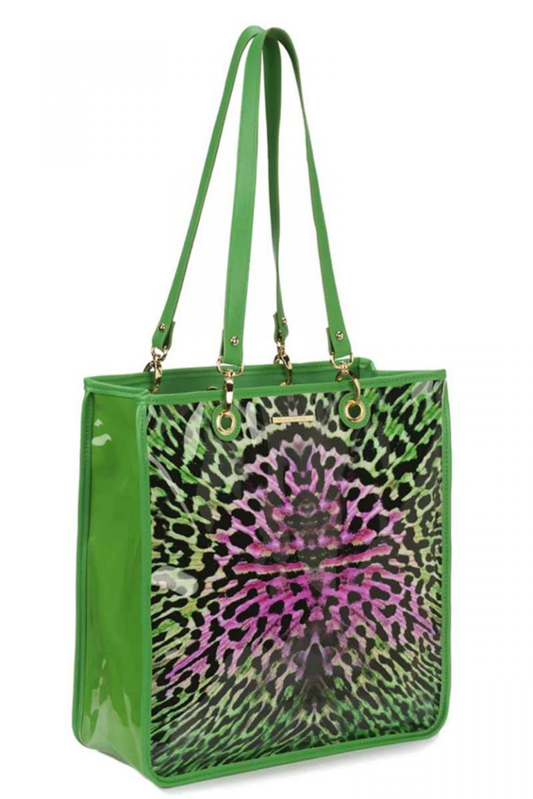 Borsa Shopper PVC verde