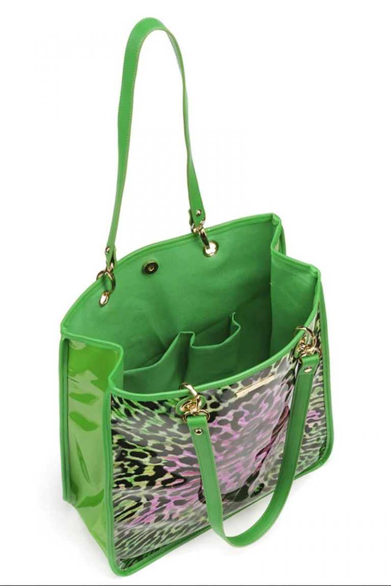 Borsa Shopper PVC verde