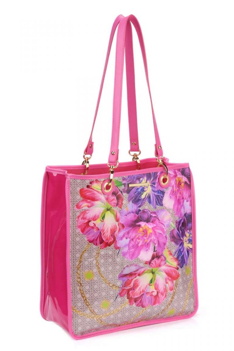 Borsa Shopper PVC rosa