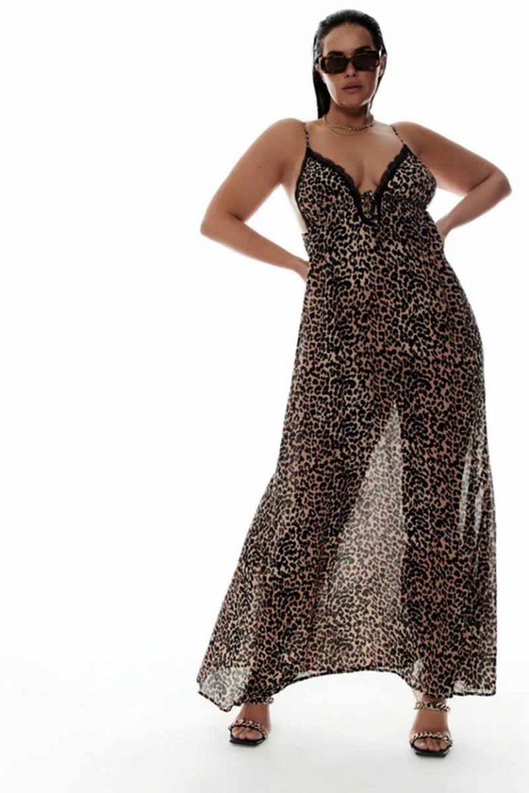 Abito sottoveste Julietta Leopard Love Stories